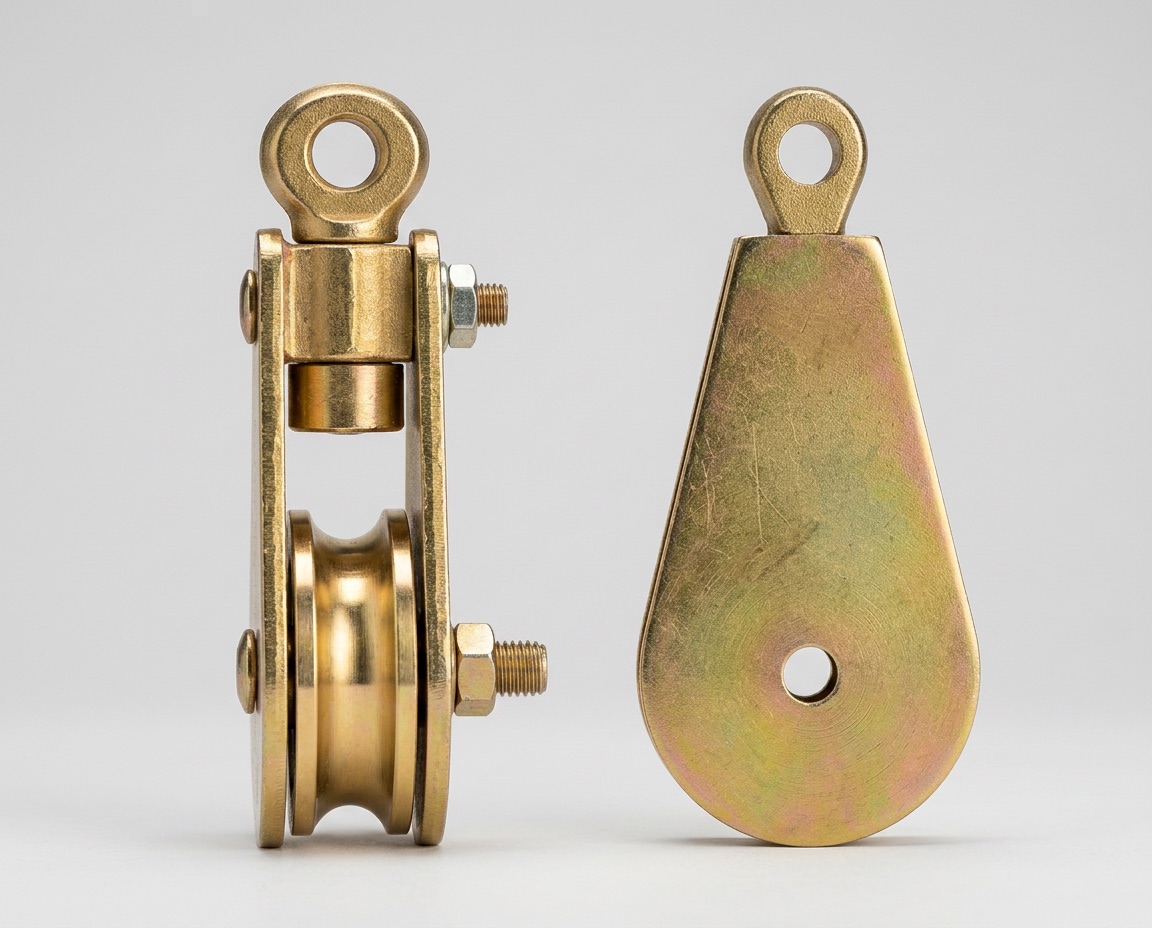 Close type single pulley