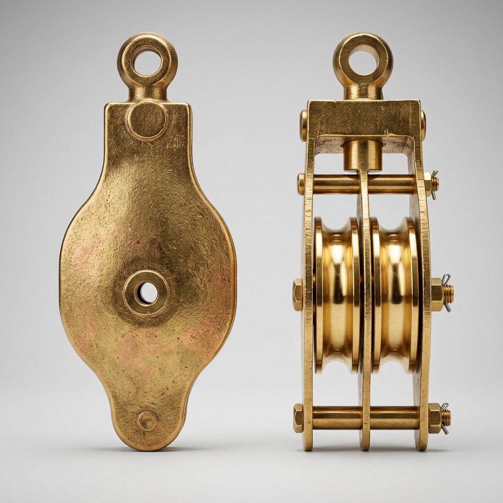Double sheave pulley