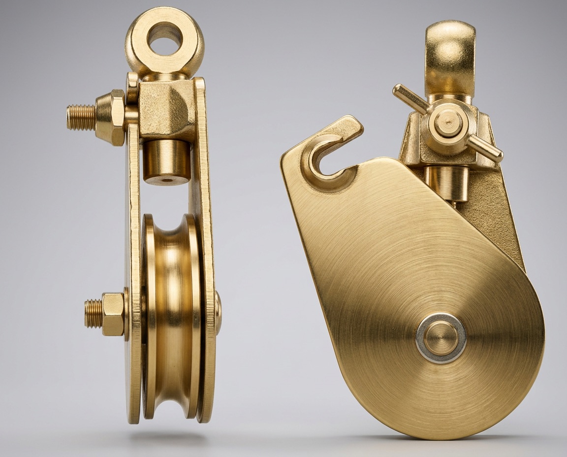 Open type single pulley